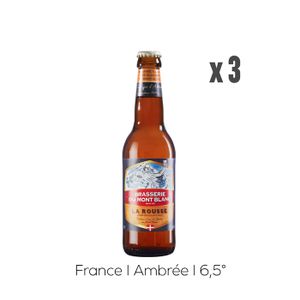 BIERE Pack Bières Mont-Blanc La Rousse - 3x33cl - 6,5%