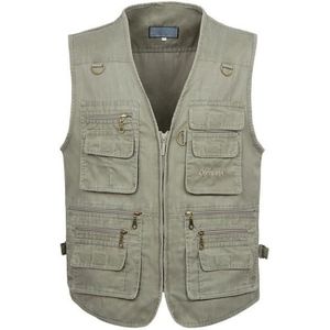 GILET - CARDIGAN Gilet sans manches grande taille en coton pour hom