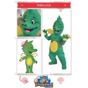 DÉGUISEMENT - PANOPLIE Mascotte de bébé dragon vert et jaune - Costume Re