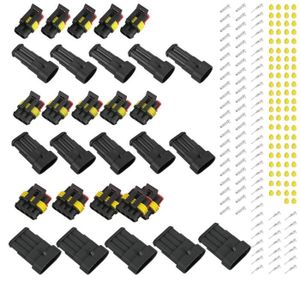 Lot De 30 Connecteurs Électriques Étanches 2 Fils 12V - Pour Câble 18-22 AWG - Raccords Rapides Voiture