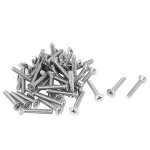 Acier inoxydable Main droite argent 100/ articles Vis /à t/ête plate ou frais/ée n/° 6-32/ UNC Filetage complet