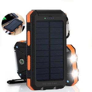 BATTERIE EXTERNE Alimentation mobile pour les téléphones portables TD® 8000mAh Etanche à l'eau et à la poussière Batterie solaire rechargeable