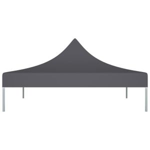 TONNELLE - BARNUM Toit de tente de réception 2x2 m Anthracite 270 g/m² FAS