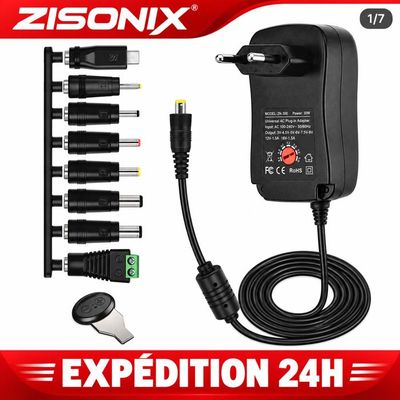 Onerbl Adaptateur AC DC de rechange pour machine à laver pliable multifonction MLSC-01 MLSC01 8L Mini rondelle pliable près des vêtements nettoyage sain cordon d'alimentation câble chargeur