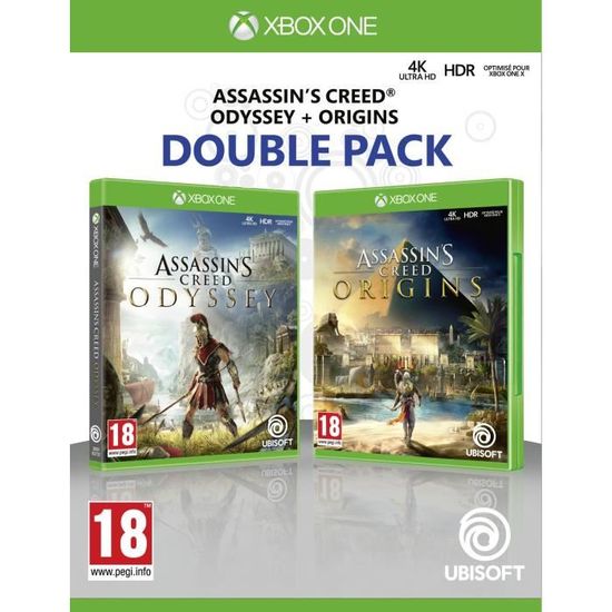 Jeu Assassin's Creed Origins + Assassin's Creed Odyssey Xbox One
