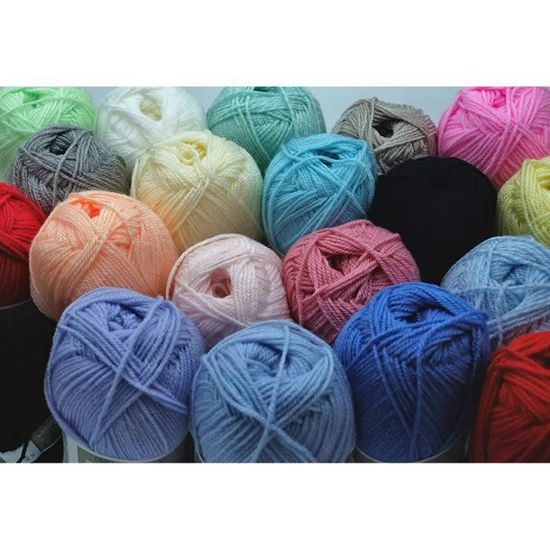 Kit Complet Crochet Débutant Adulte - 20 Pelotes Laine + 9 Crochets 2.0-6.0mm + Livre Patterns - Sac Rangement Violet