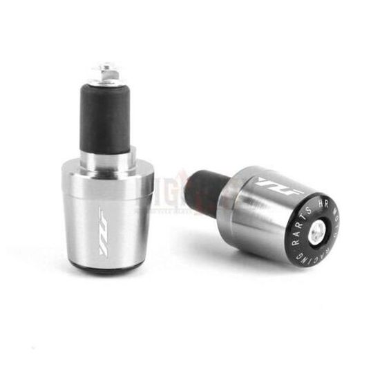 Poignées Guidon Moto TPR Marron - Kit 2 Pièces, 22mm (Gauche) Et 24mm (Droit), Antidérapantes - 10
