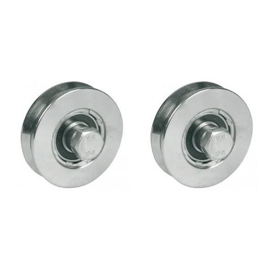 Roues De Guidage En Acier Pour Portes Et Fenêtres - 8x32x12mm - Capacité 67kg - Lot De 4 - Noir