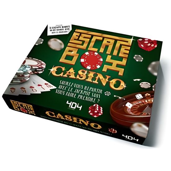 Escape Box Casino - Jeu de plateau adulte - 3 à 6 joueurs - 60 min