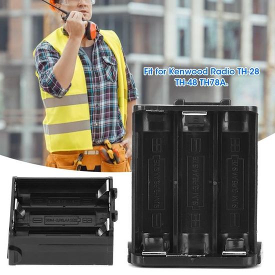 Boîtier Batterie BT-32 Pour Talkie-walkie Kenwood TH-79A/TH-42A/TH-22A - Compatible 4 Piles AA, Dimensions 80x50x20 Mm - 10