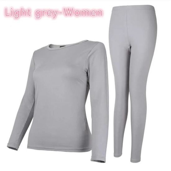 Lot De 2 Sous-vêtements Thermiques Pour Femme Avec Doublure En