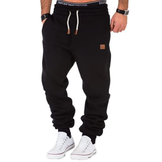 Pantalon De Jogging Homme - Coupe Décontractée En Coton, Idéal Pour Le Sport, Le Fitness, Les Loisirs Ou Le Quotidien - Confortable Et Respirant