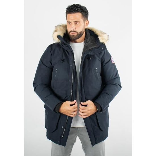 Doudoune homme PARAGOOSE MARIO Navy Longue Chaud Polyester