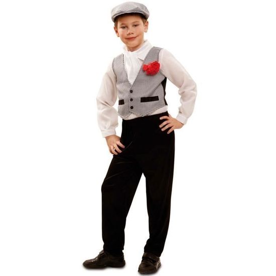 Déguisement Bébé Dalmatien Noir Et Blanc - 4 Pièces (combinaison, Chapeau, Queue, Chaussons) - 100% Polyester - Taille Unique Bébé - 5