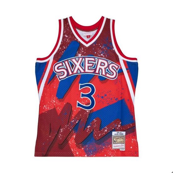 Maillot Collector Allen Iverson - 10 Ans Des 76ers De Philadelphie - Modèle Rare En édition Limitée