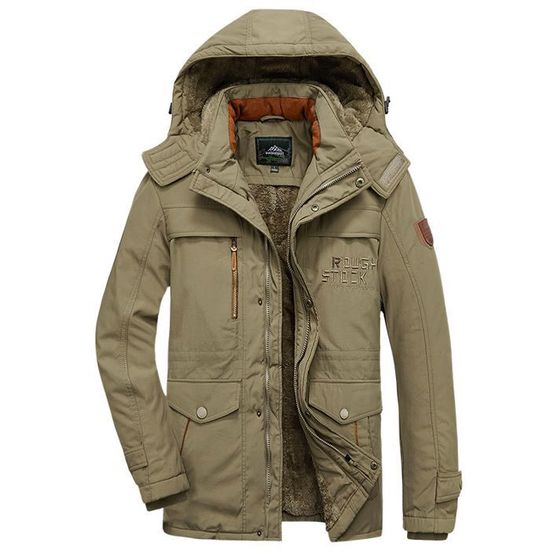 Parka Kaki Bershka Doublé Capuche Taille XS - Neuve Sans étiquettes