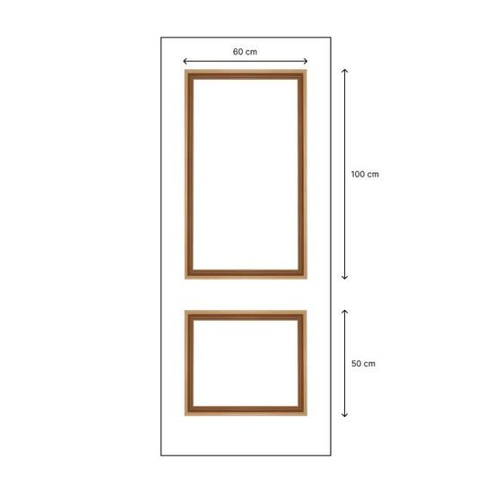 Kit De Rénovation De Porte NORDLINGER PRO Style Chêne Avec Profilés Alu - Non Encollé, Pour Portes Lisses Jusqu'à 85x206 Cm