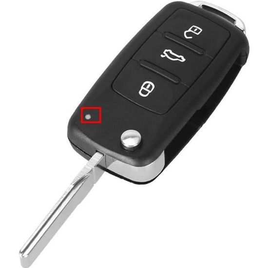 Coque clé,Étui pour clé télécommande de voiture en cuir, pour MAZDA 2 3 5  6, protecteur de coque, pour CX 3 - Type fold 3 Buttons - Cdiscount Auto