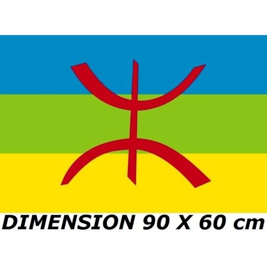Écharpe Kabylie (Algérie) - Drapeau, Fanion, Cache-col - Supporters