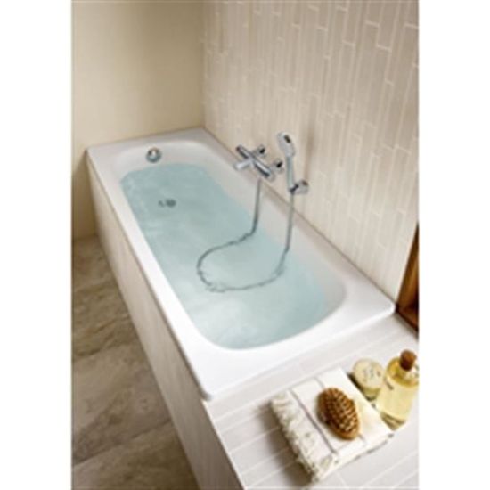 Baignoire Contesa - ROCA - 170x70 cm - Acier émaillé - Blanc ...