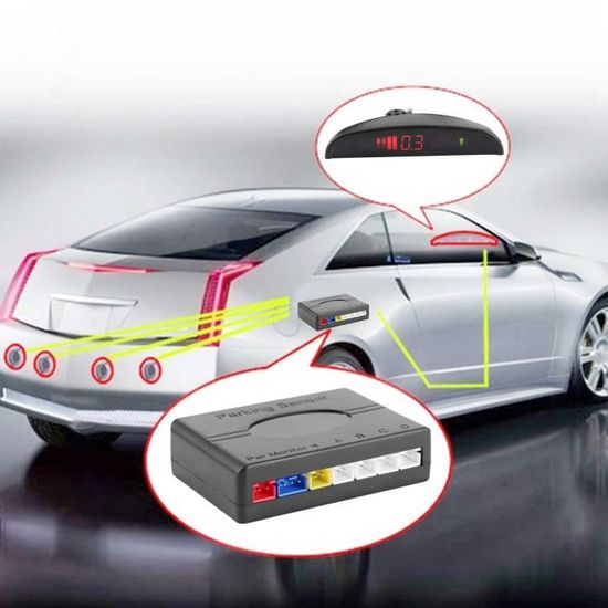 Capteur De Stationnement Voiture automatique LED Radar de stationnement