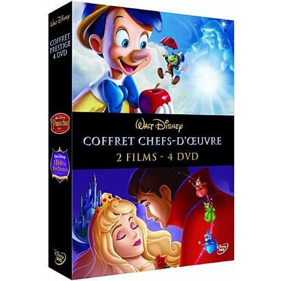Coffret Grands Classiques Disney - Exclusivité .fr (Bambi, Pinocchio,  Bernard et Bianca, Dumbo, Les Aristochats, Merlin