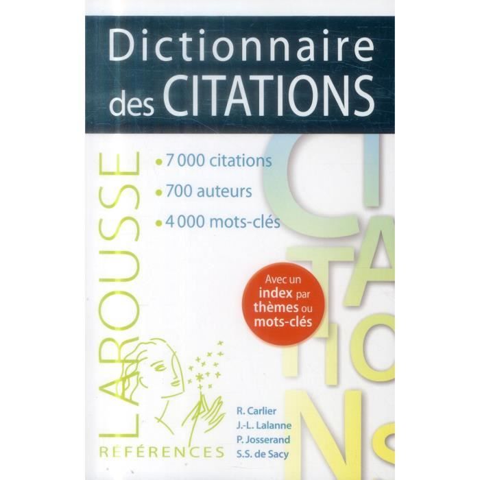 Dictionnaire des citations Cdiscount Librairie Dictionnaire des citations Cdiscount Librairie