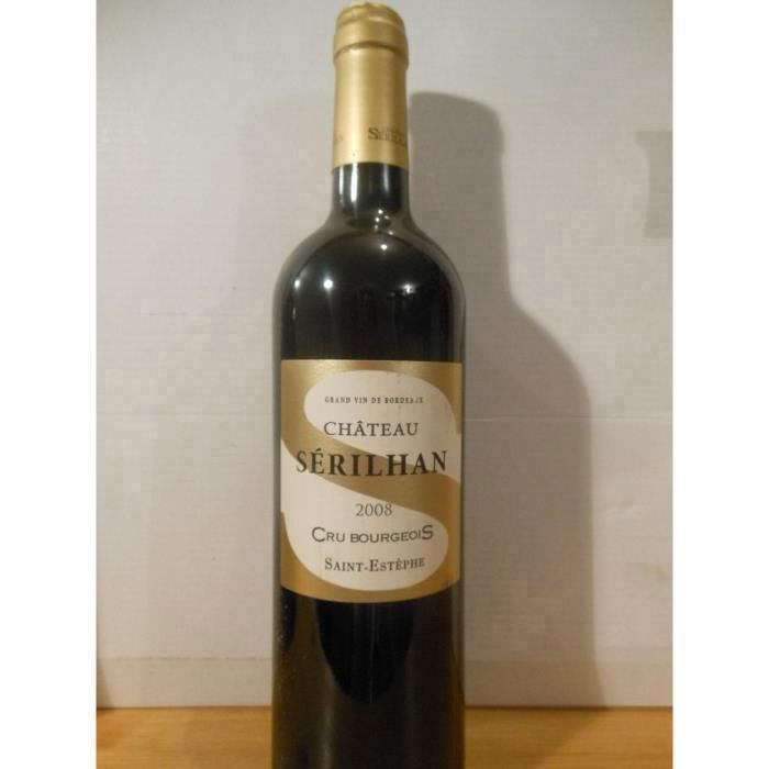 saint-estèphe château sérilhan cru bourgeois rouge 2008 - bordeaux france