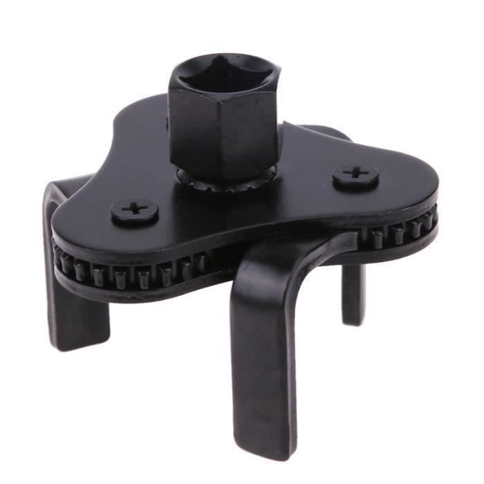 45 Acier 3 Outil de cle pour filtre a huile a machoires pour Reparation automobile Filtre a huile bidirectionnel reglable Outils