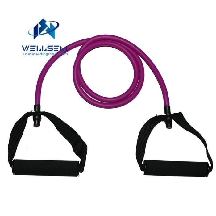 Accessoires Fitness - Musculation,Élastique Yoga tirer corde Fitness résistance bandes exercice Tubes entraînement - Type VIOLET