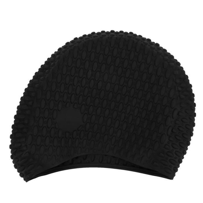 ARAMOX Bonnet de bain pour cheveux longs (Seiche noir )