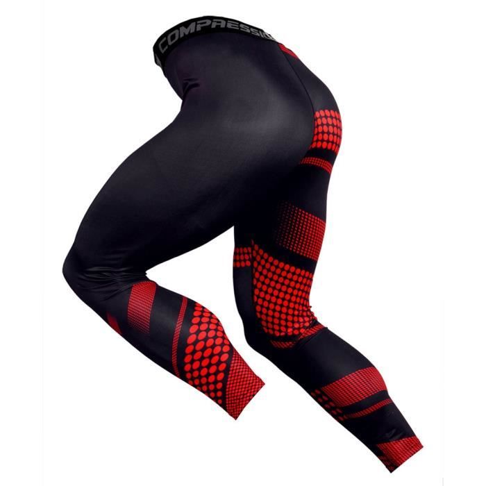 Pantalon de Compression Hommes Baselayer Séchage Rapide Collant de Sport Leggings Running,KC172