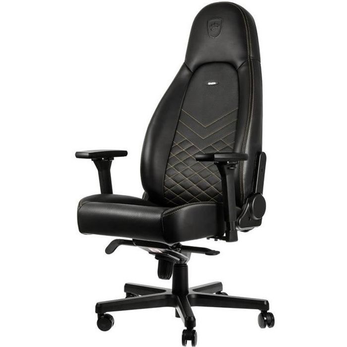 NOBLE CHAIRS Siège gamer Icon Series - Noir et doré