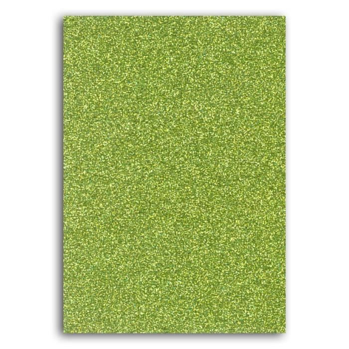 Oh ! Glitter Carnet d’idée glitter à décorer - 7x10cm - vert