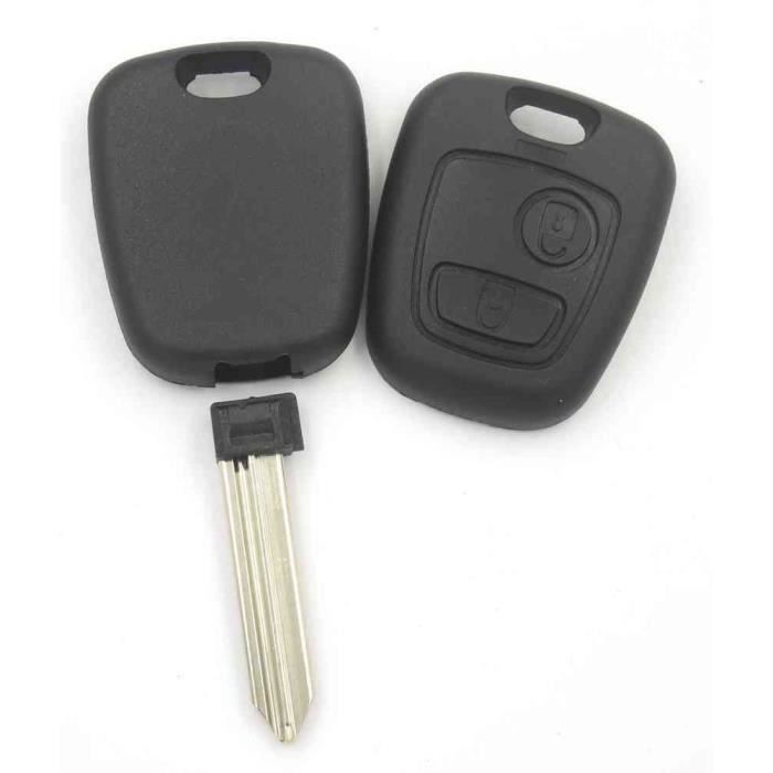 CLE PLIP compatible Peugeot Partner Expert 406 sans VIS Coque CLIPSEE @Pro-Plip