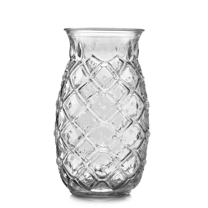 Lot de 12 Verres Tiki Pineapple - 49 cl