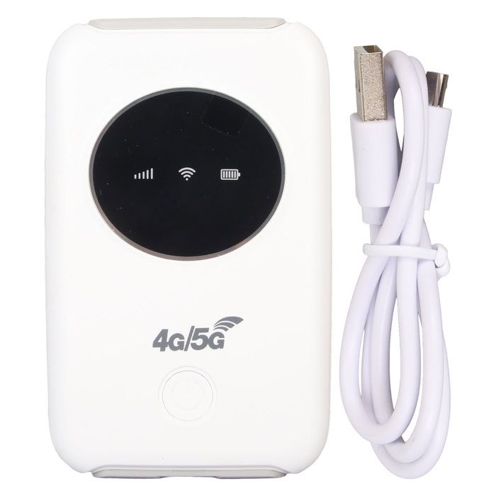 Modem WiFi USB 4G LTE 300 Mbps débloqué 5G WiFi Emplacement pour carte SIM Routeur WiFi portable sans fil 3200 mAh intégré