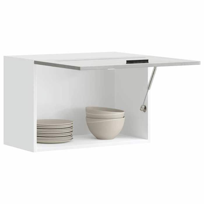 vidaXL Armoire murale de cuisine Porto gris béton bois dingénierie 854081