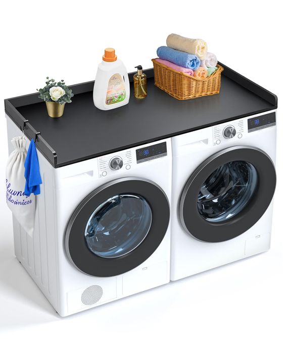 Comptoir pour Lave-linge et Sèche-linge-VEVOR-137x70 cm-Surface de Comptoir en Bois