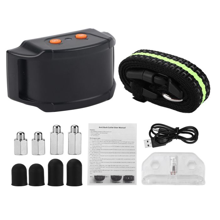Comparer les prix de Collier de dressage pour chien Collier de dressage électronique anti-aboiements étanche pour chiens de grande moyenne et petite