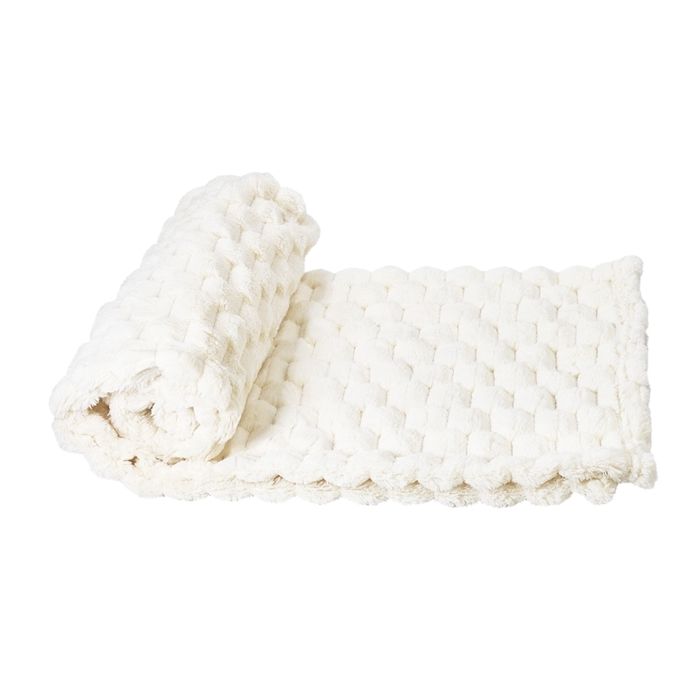 Comparer les prix de Plaid pour chien classique Nobby Pet Diamond - Blanc - 100 cm