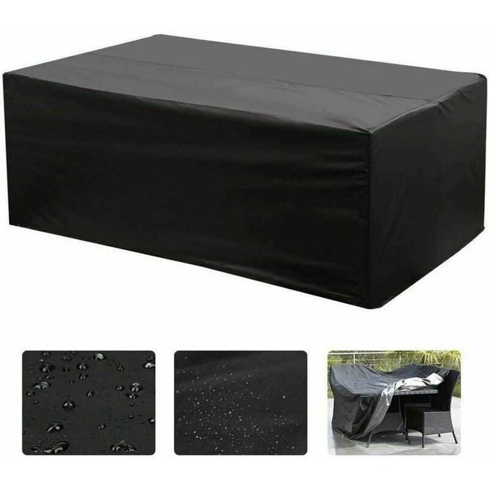 210d jardin extérieur Patio Table de salle à manger chaise housse de protection solaire imperméable à leau et à la poussière