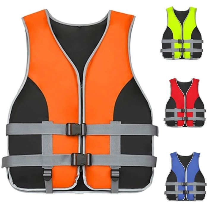Gilet de Sauvetage pour Planche À PagaieGilet de Sauvetage Adulte Réglablepour Adulte Gilet de Natation Enfant pour LeOrange