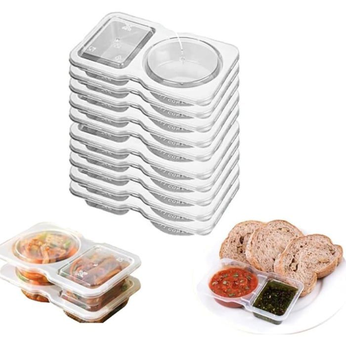 Boîte à Goûter 8 Compartiments Avec Couvercle - Portable, Lavable Lave-vaisselle - Parfaite Pour Collations, Fruits, Bonbons