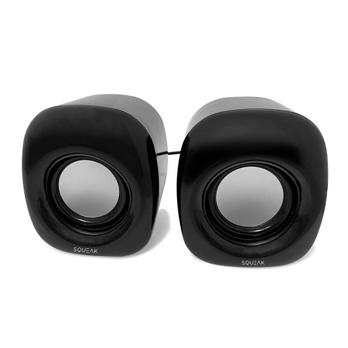 Enceintes ordinateur - SQUEAK - SQ1003 - Filaire - 10 Watts - Noir