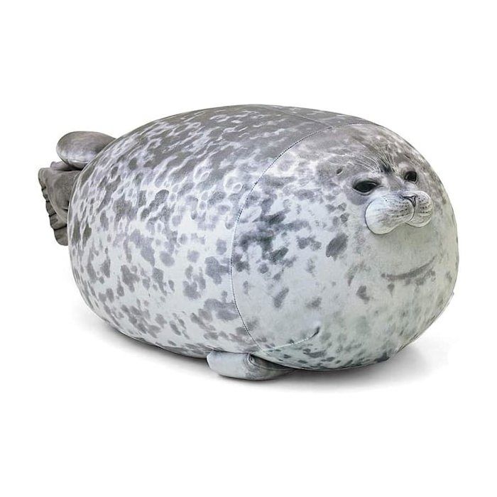 ®Rising FF Adorable oreiller en peluche en forme de phoque 30 cm