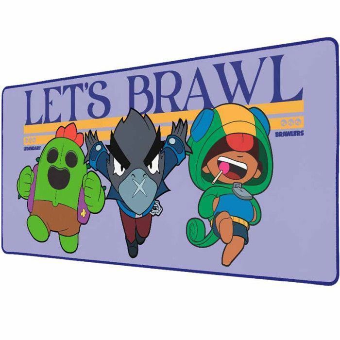 Tapis de Brawl Stars Légendaire 90x40 cm Tapis Haute Qualité Déperlant Base Antidérapante et Bords Cousus Subsonic - vue 2