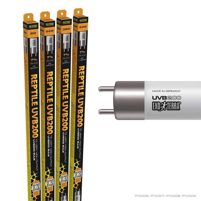 Meilleurs prix pour Lampe pour terrarium - EXO TERRA - EX T5 UVB200 - Noir - 8W - 30 cm