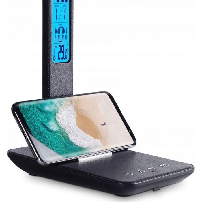 Lampe de bureau Gotel K711N noire – lampe à poser avec ampoule incluse