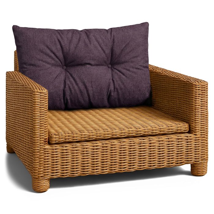 Coussin Lounge Mobilier Jardin Coussin de dossier 40x70 cm - Bordeaux lin écologique